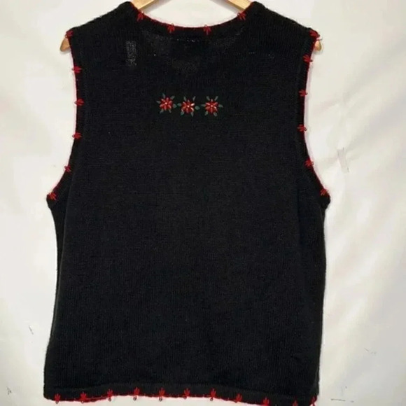 Kim Rogers embroidered XL Christmas vest - Picture 2 of 5